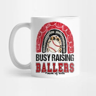 Busy Raising Ballers, Softball Mug